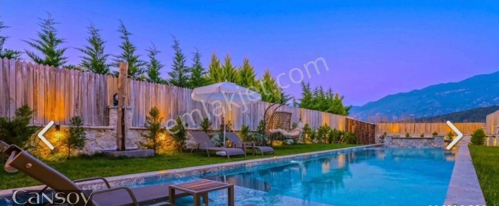 Seydikemer Demirler'de 2+1 Müstakil Taş Villa , Havuzlu Otoparklı Bahçeli