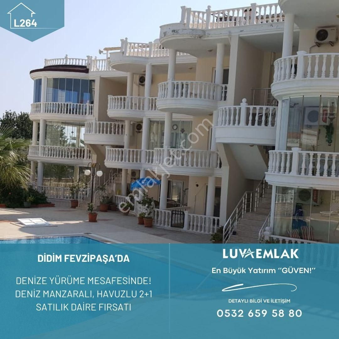 Didim'in Gözdesi Fevzipaşa'da Kaçmaz Satılık 2+1 Daire! Manzara, Havuz Ve Konum Bir Arada