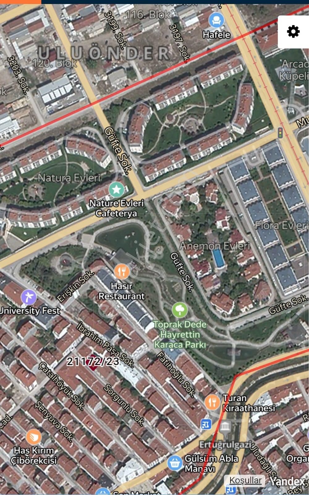 İki Emlak'tan Çamlıca Mah. Hayrettin Karaca Parkı Yanı 133 M² Arsa