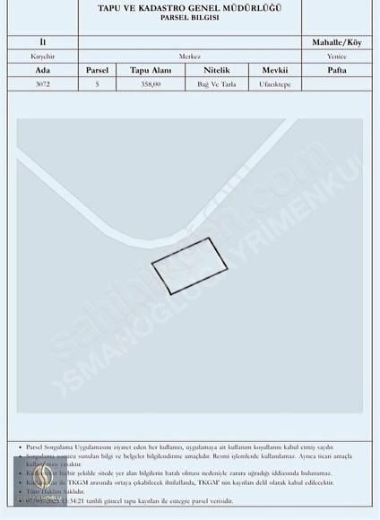 Yenisanayi Altı Ticari Arsa 358.m2.avşar Halı,nın Bitişiği
