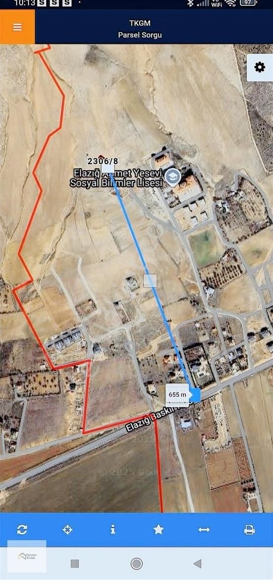 Harzem Gayrimenkulden Merkeze 6 Km Satılık Villa Arsası