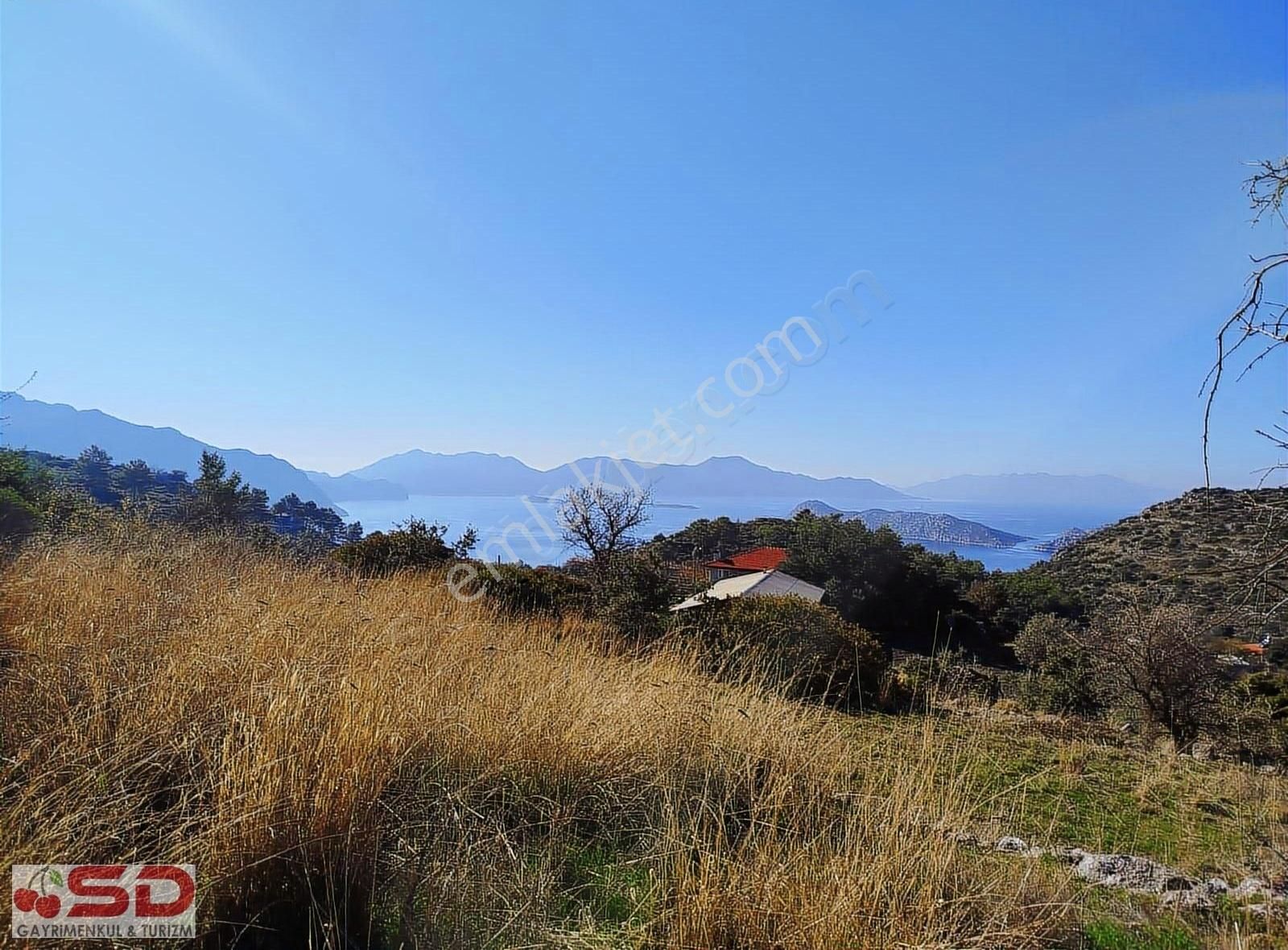 Sd Gayrimenkul'den Marmaris Söğütte Deniz Manzaralı Satılık