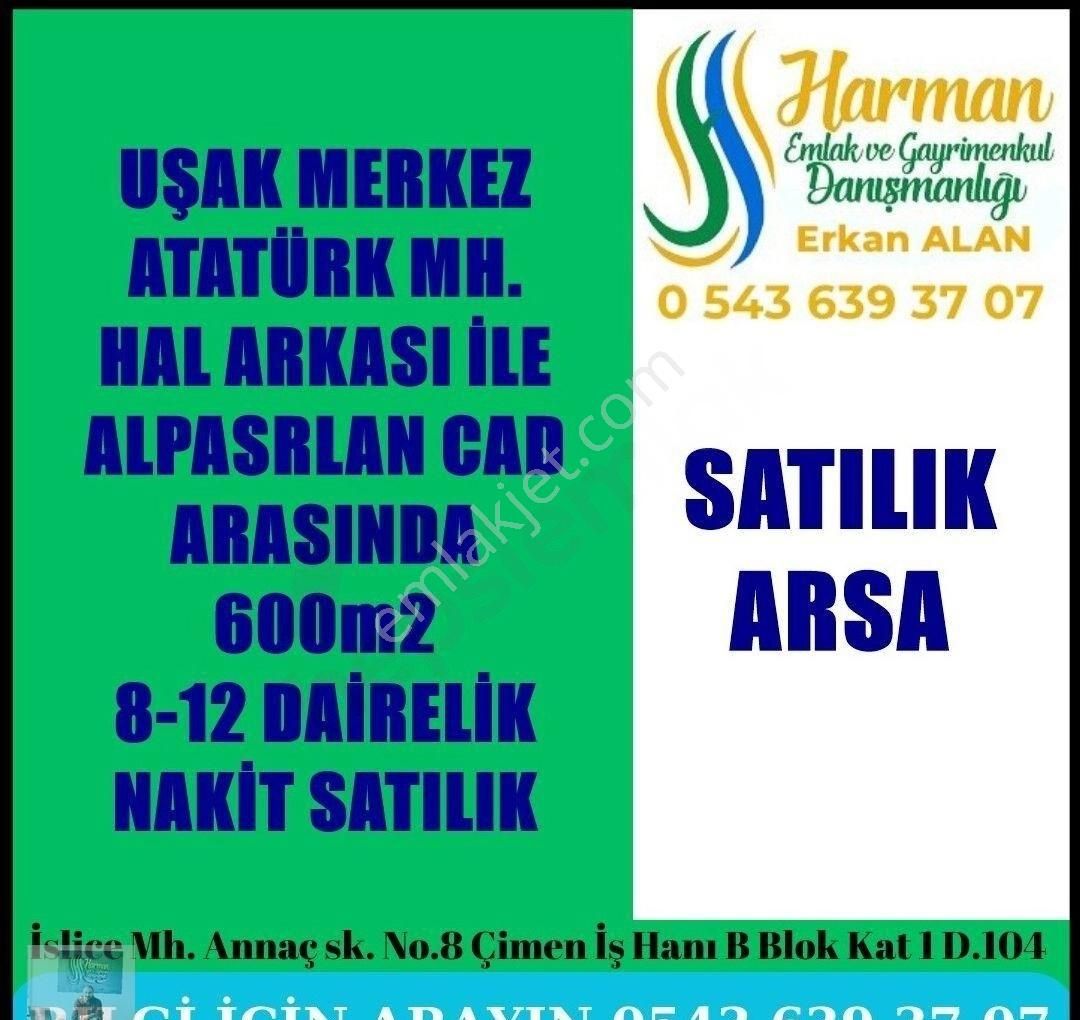 Harman Emlak'tan Hal Binası Yakını 600m2 4 Kat İmarlı Satılık Arsa