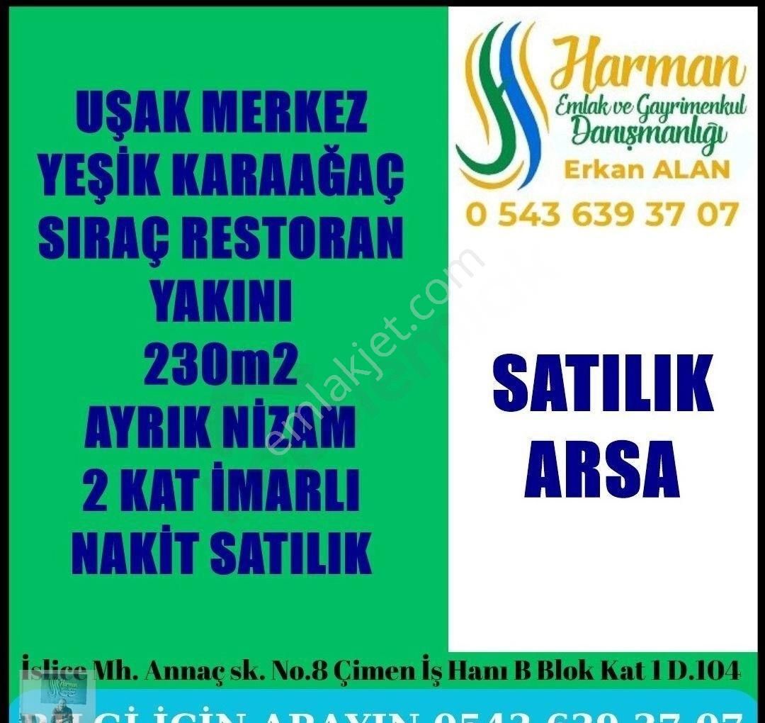 Harman Emlak'tan Yeşil Karaağaçta 230m2 Satılık Arsa