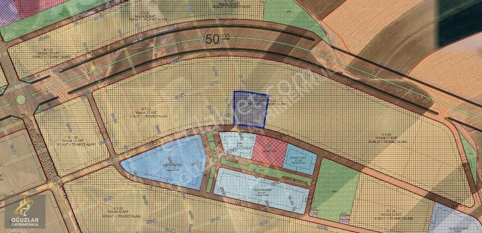 Oğuzlar'dan__12 Katlı Doğuyaka Planı İçinde 99m2 Konut+ticari
