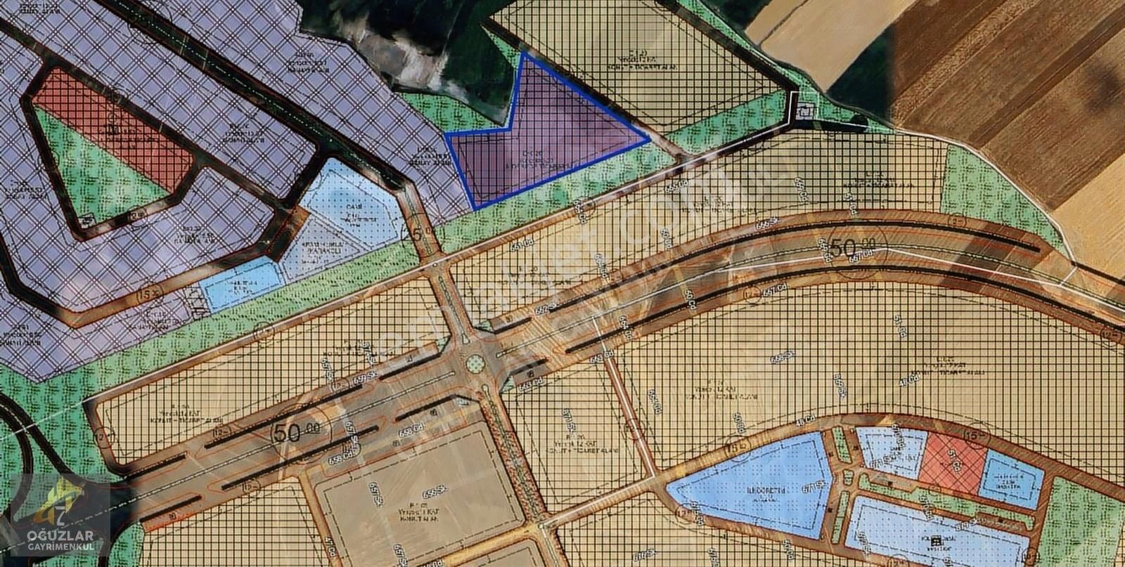 Oğuzlar'dan__yenikent Yeni Plan İçinde 1362m2 Ticari Arsa