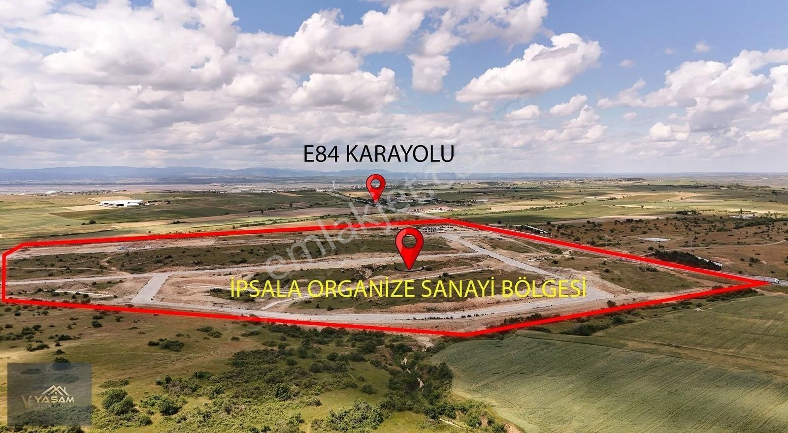 İpsala Organize Sanayi Yanı Yatırım Fırsatı 6074 M2 Arazi