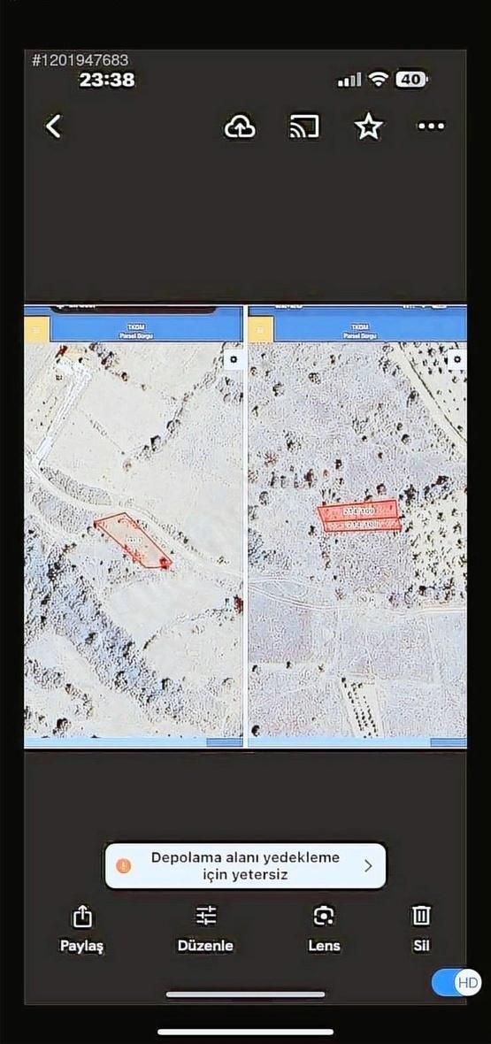 Full Göl Manzaralı 214/108 =214/109=438m2 Satılık 750 Bin Tl