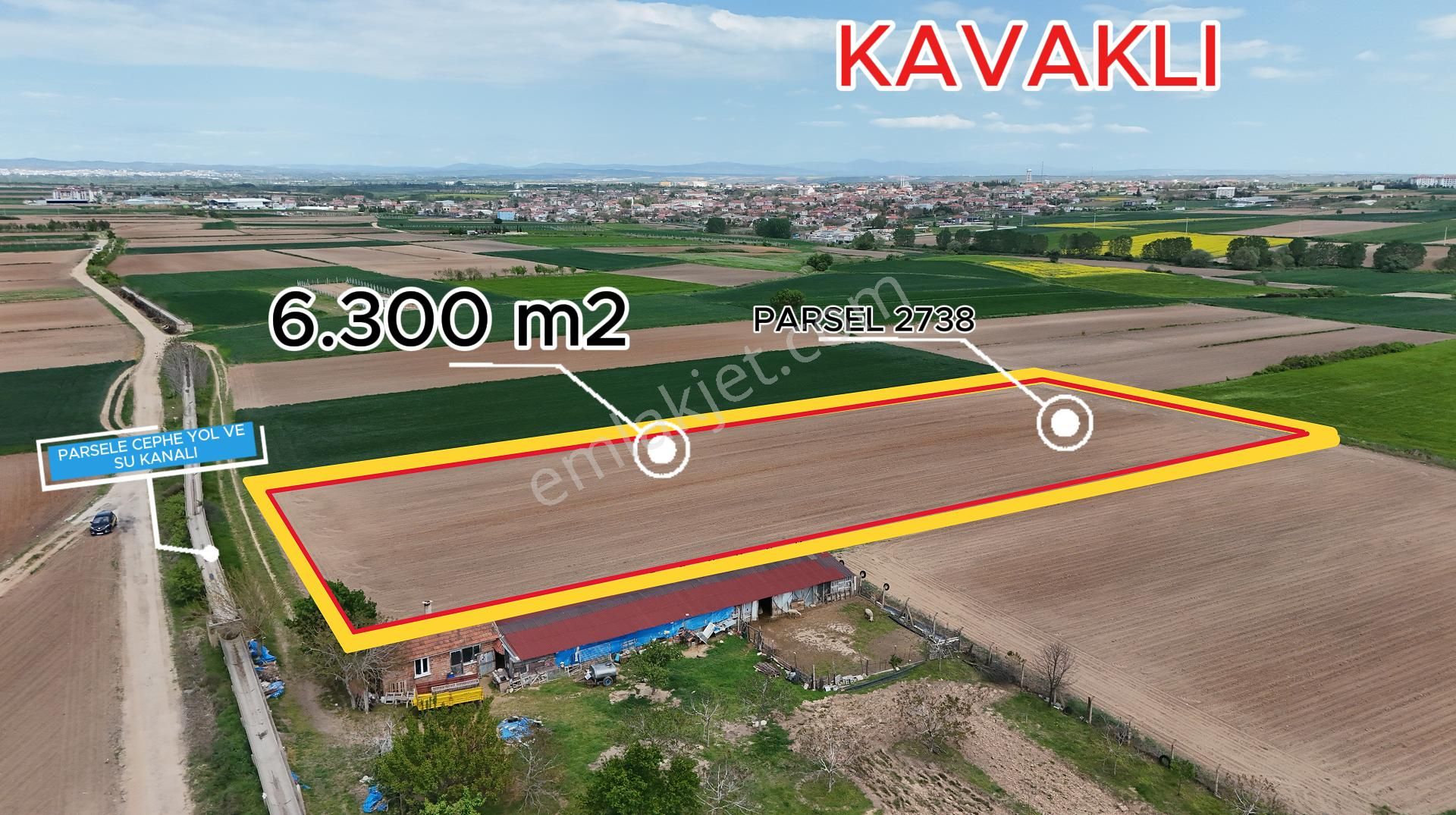 Kırklareli Kavaklı Bağ Evleri Yanı, İmara Yakın Satılık 6.300 M2