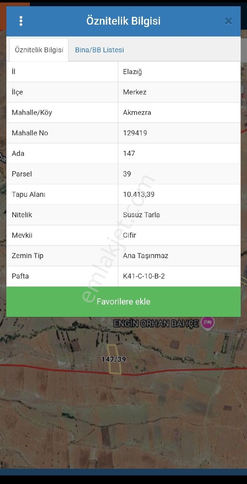 Ak Mezra'da 10 Dönüm Tarla