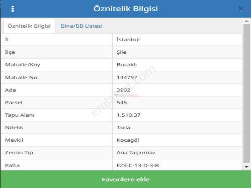 Erdal Turan'dan Müstakil Tek Tapulu 1510 M2 Ağva Denize 3.5 Km