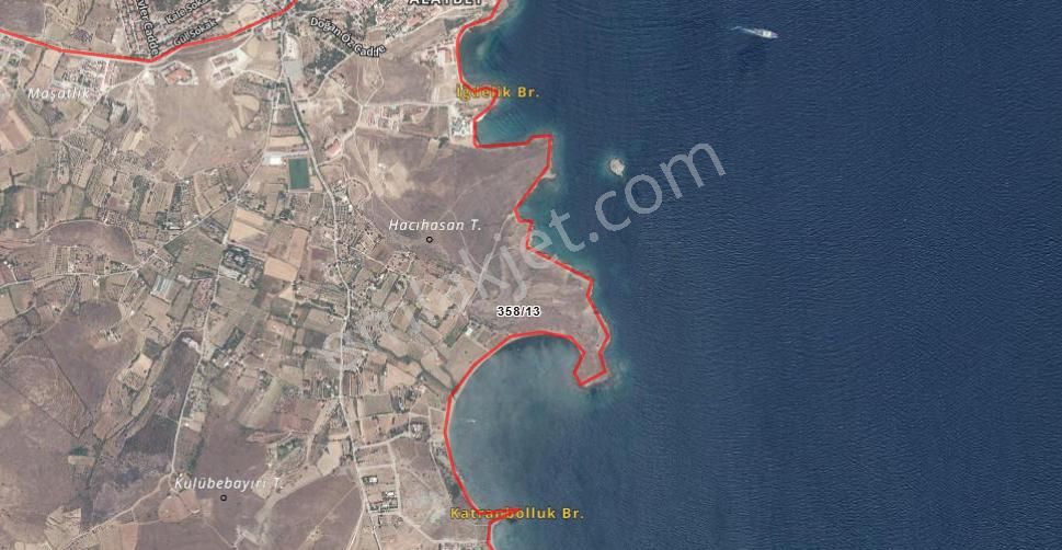 Çanakkale Bozcada Alaybey Deniz Manzaralı 220 M2 İmarlı Arsa