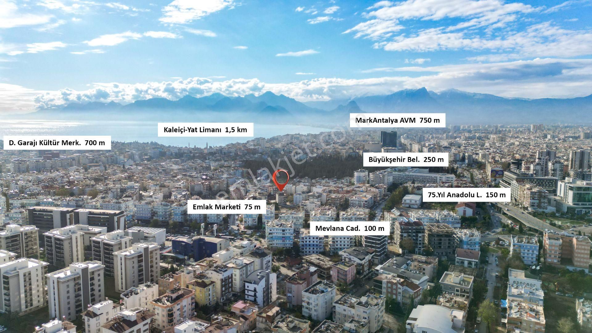 Markantalya Yakını Kombili Klimalı 2+1 Sıfır