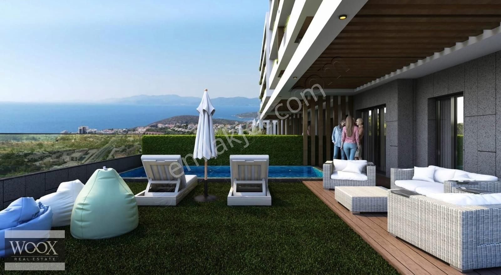 Kuşadasında Panoramik Manzaralı 2+1 Satılık Lüks Daire