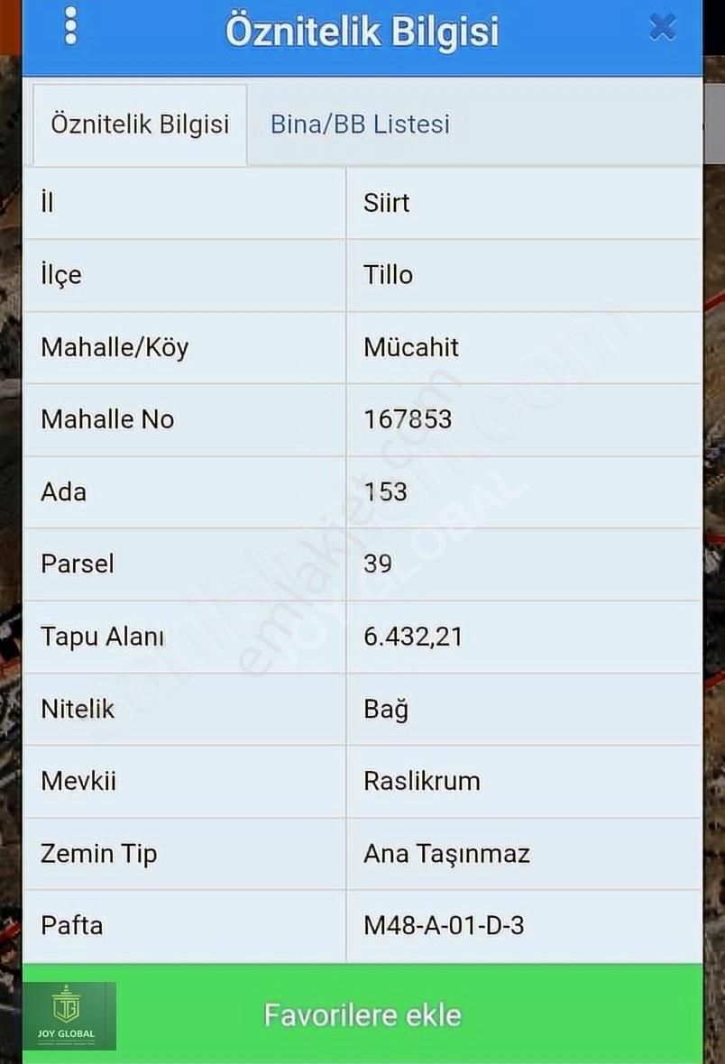 Mücahit Mahallesinde 6482 M2 Arsa Hissesi