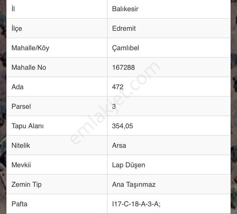 Binyapı Dan Çamlıbel De İmarlı Arsa Satılık