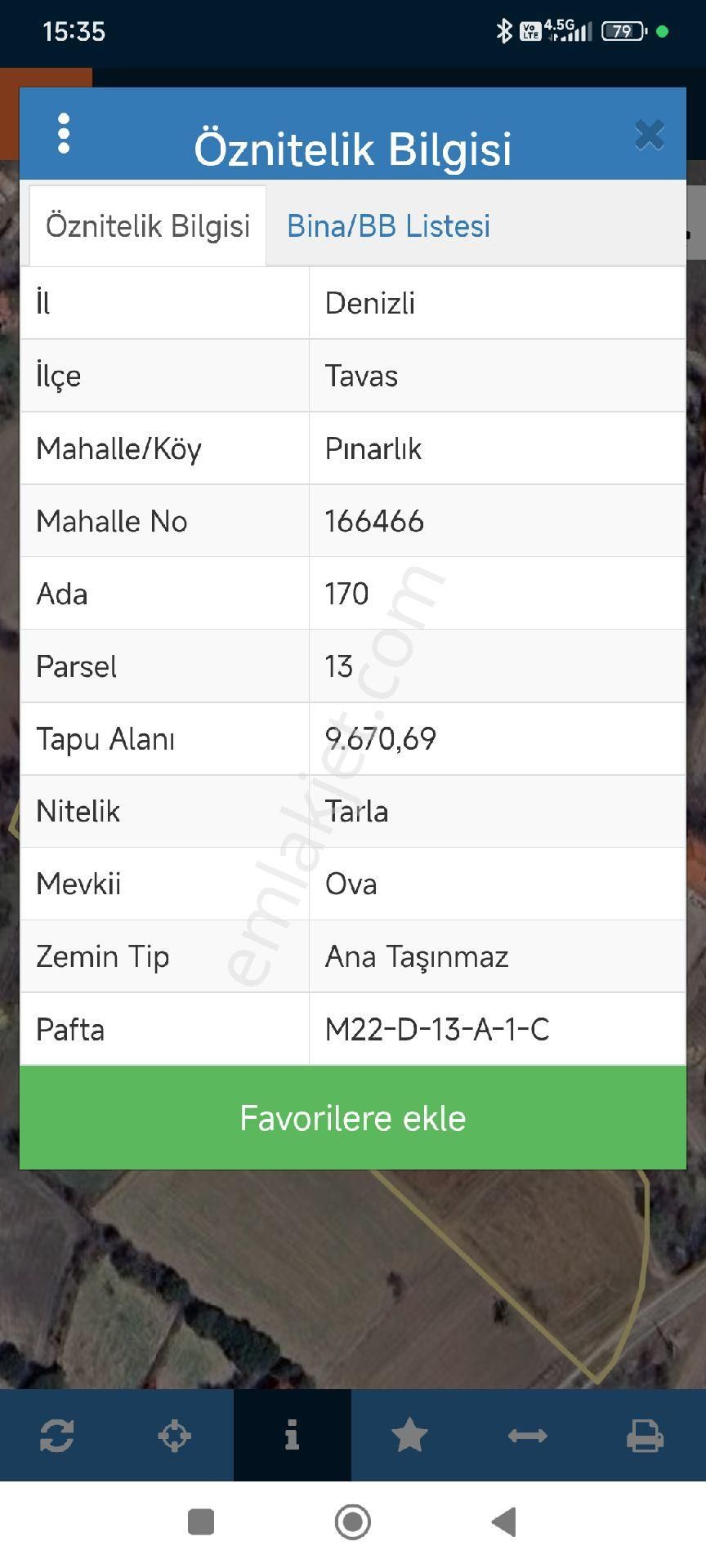 Denizli Tavas Pınarlık Satılık Arsa - Görsel 20