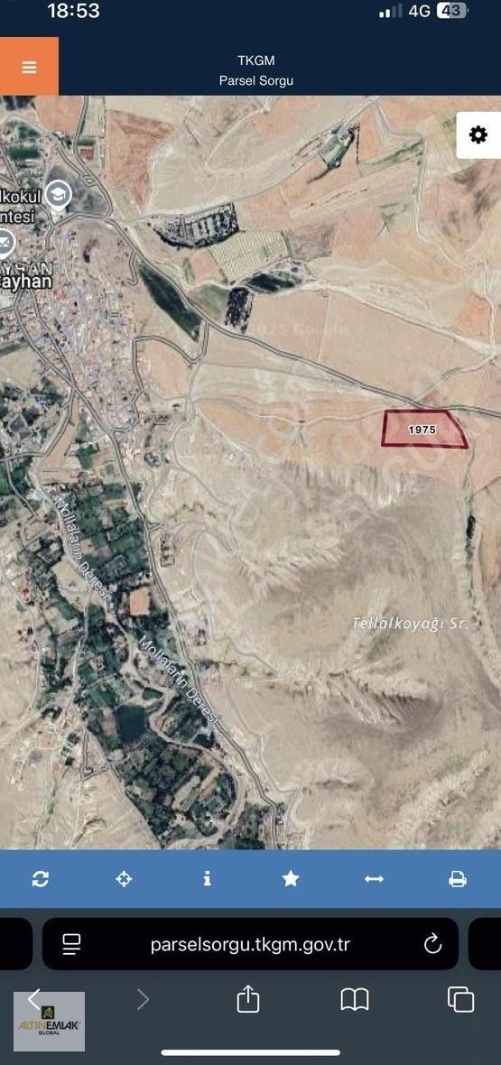 Ereğli Çayhan Mah De Kadastrol Yolu Olan Satılık Tarla