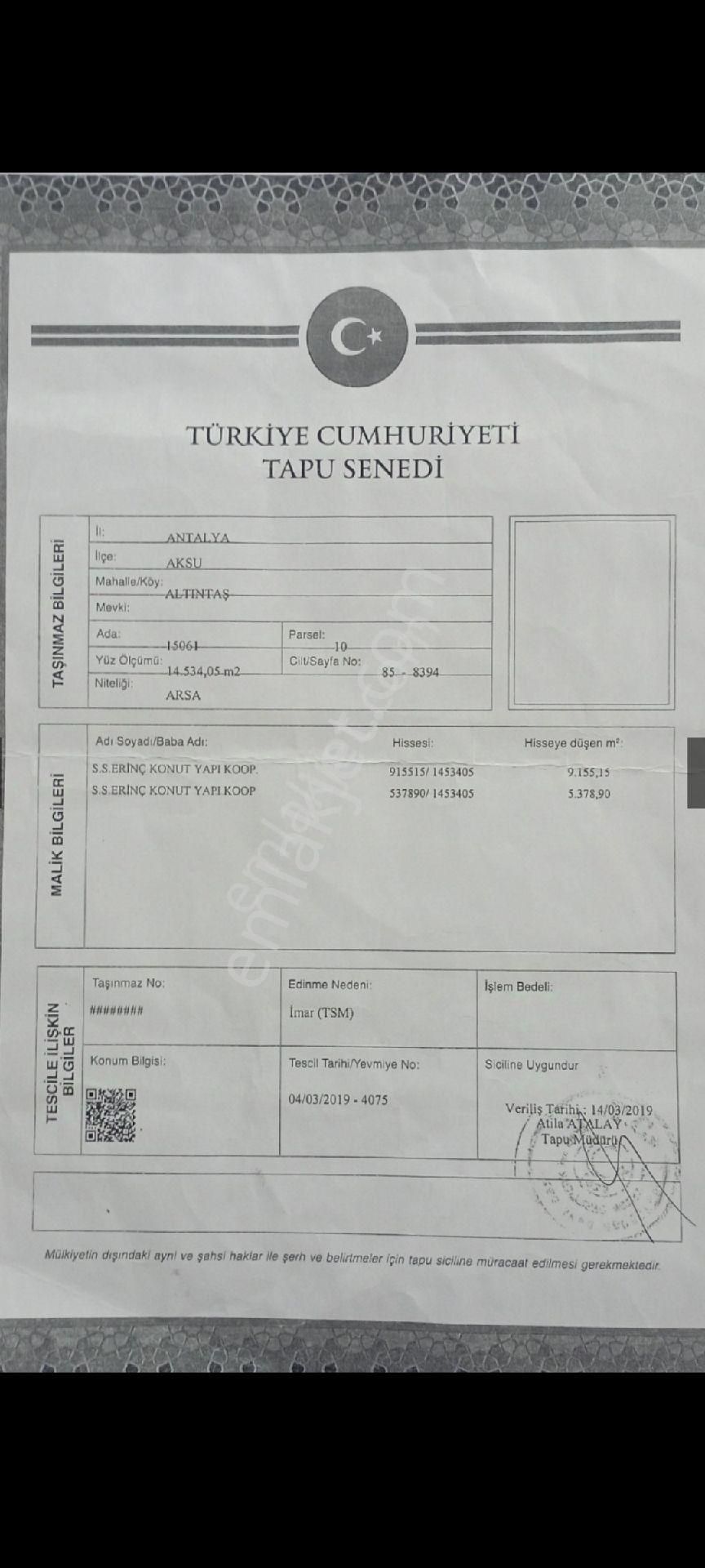 Acil Satılık Pazarlık Payı Vardır