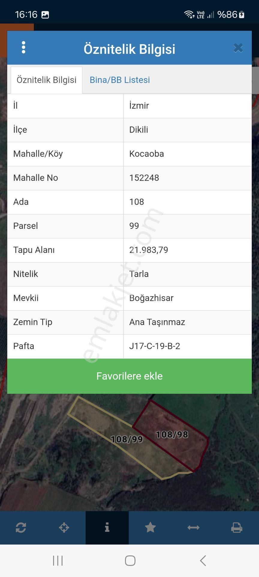 İzmir Dikili Kocaoba,da Satılık Kooperatiflere Uygun 22.bin.m2 Tarla - Görsel 18