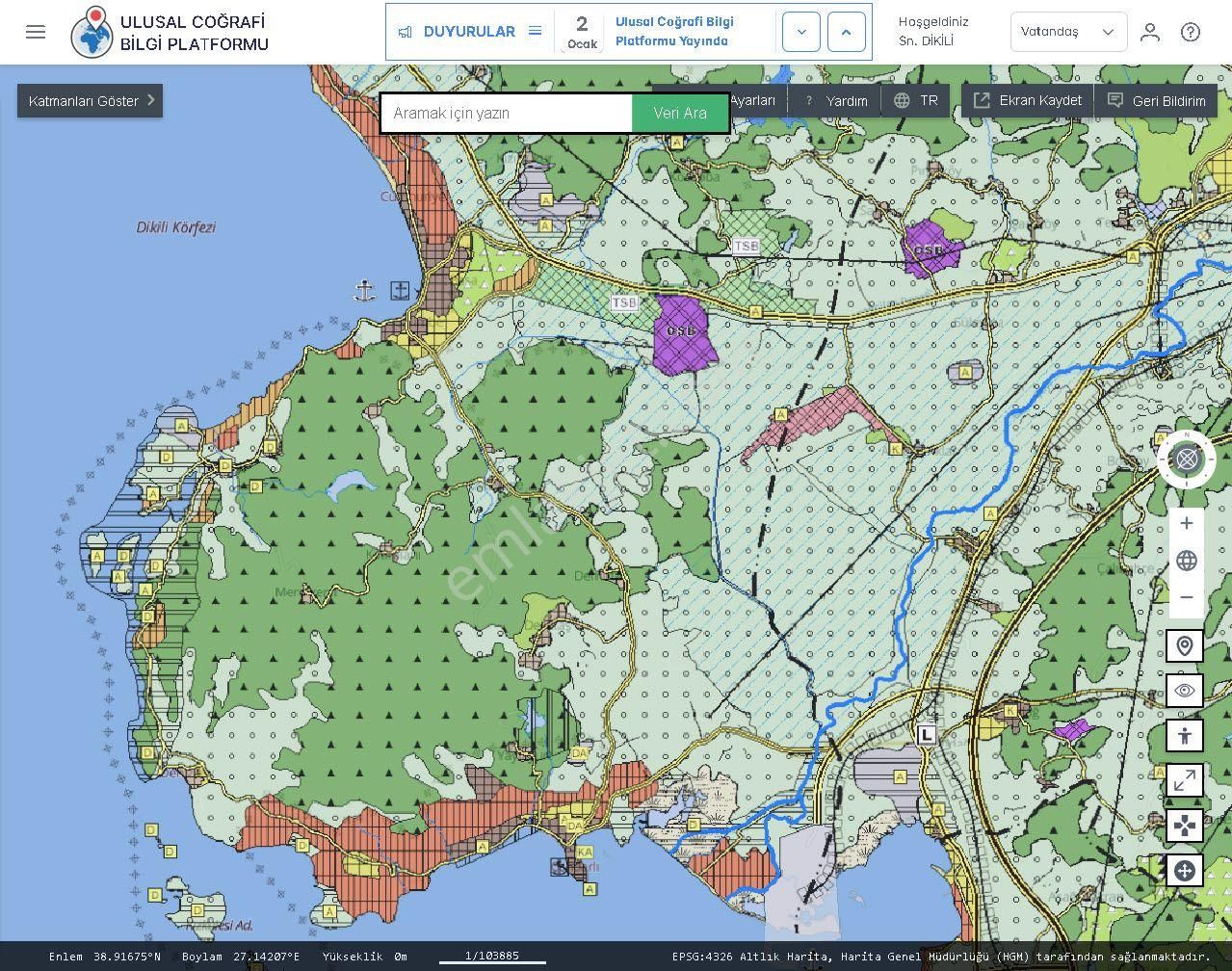 İzmir Dikili Kocaoba,da Satılık Kooperatiflere Uygun 22.bin.m2 Tarla - Görsel 5