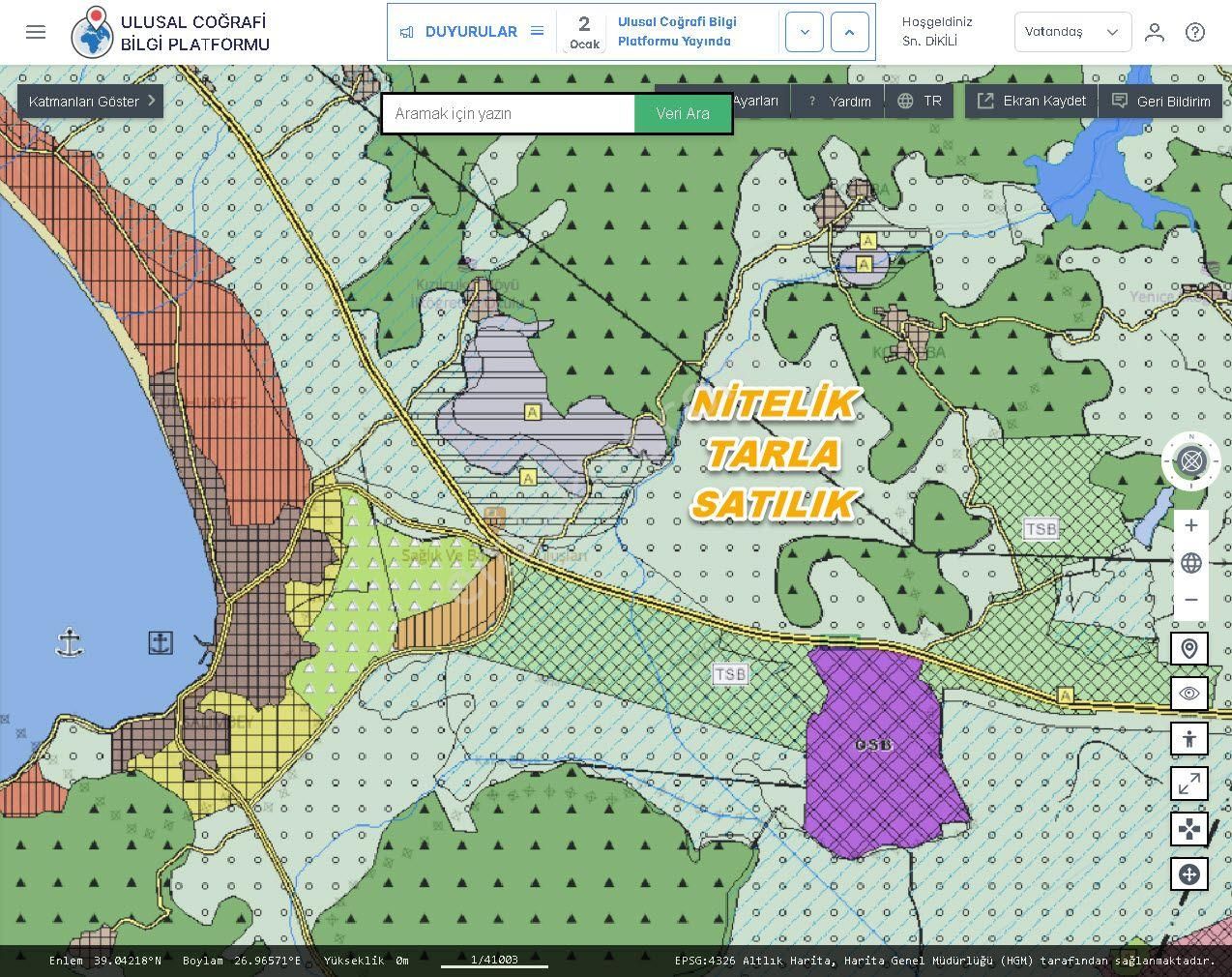 İzmir Dikili Kocaoba,da Satılık Kooperatiflere Uygun 22.bin.m2 Tarla - Görsel 3