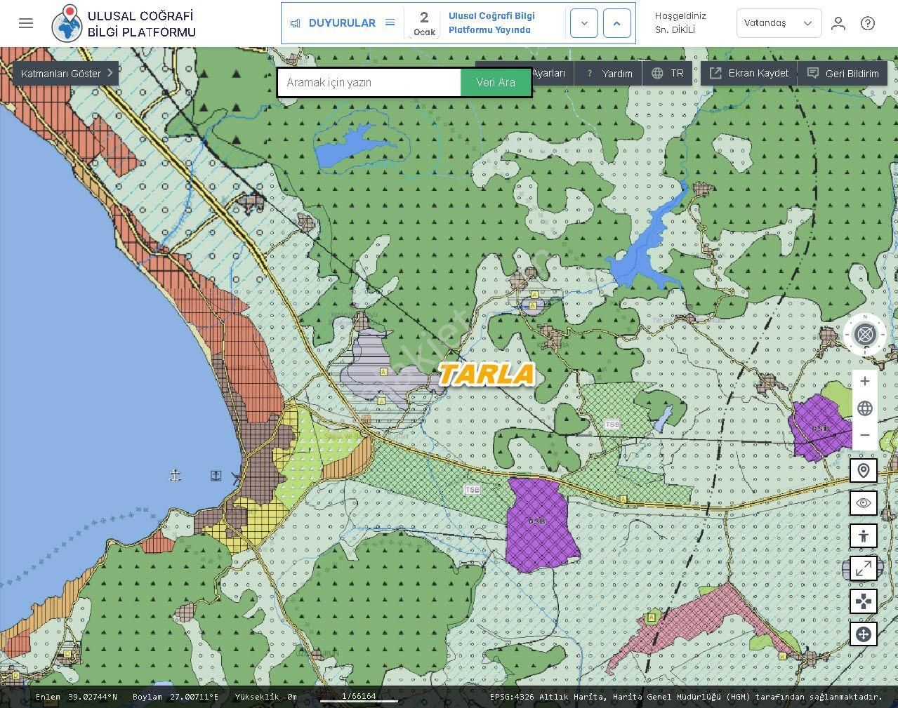 İzmir Dikili Kocaoba,da Satılık Kooperatiflere Uygun 22.bin.m2 Tarla - Görsel 6