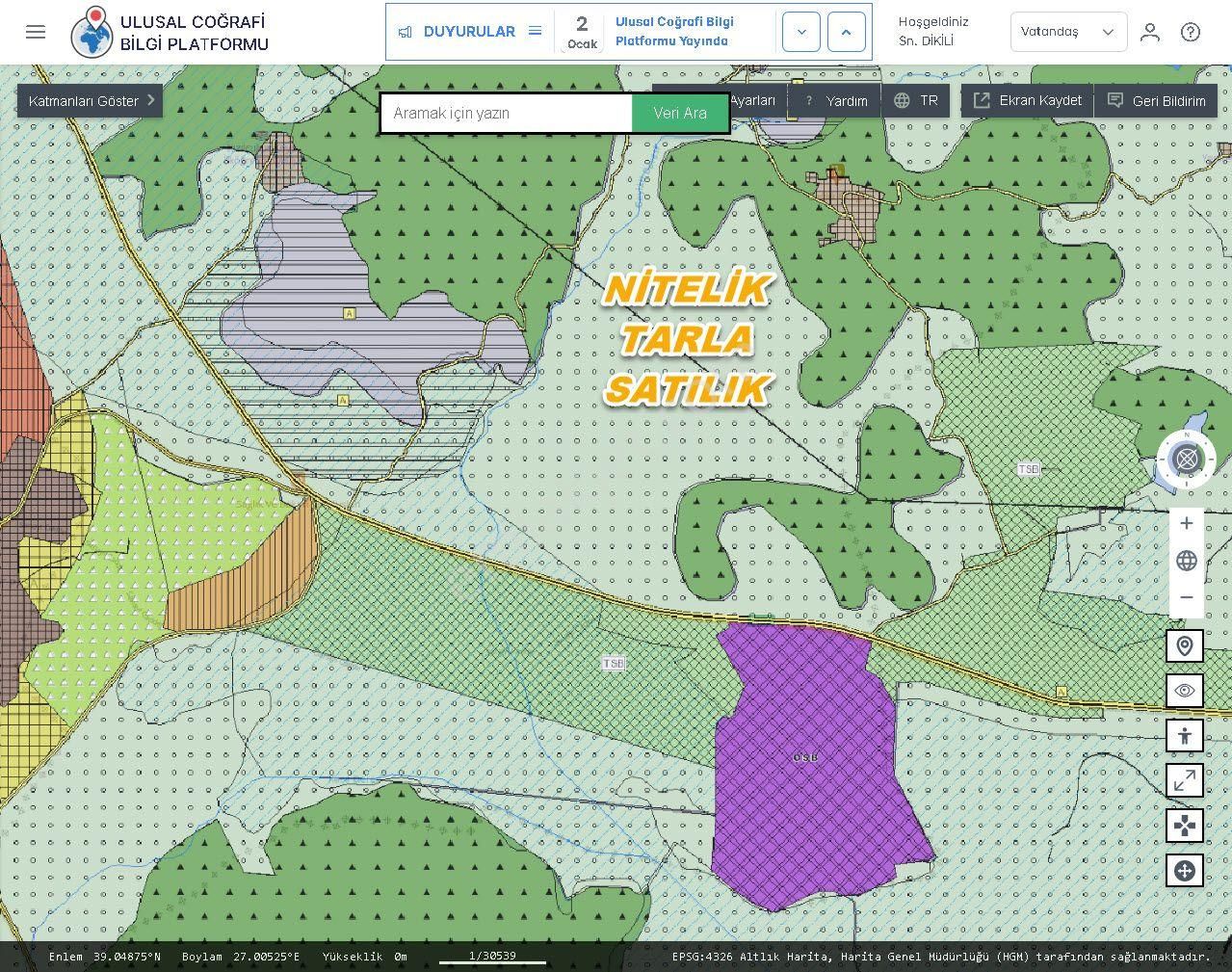 İzmir Dikili Kocaoba,da Satılık Kooperatiflere Uygun 22.bin.m2 Tarla - Görsel 2