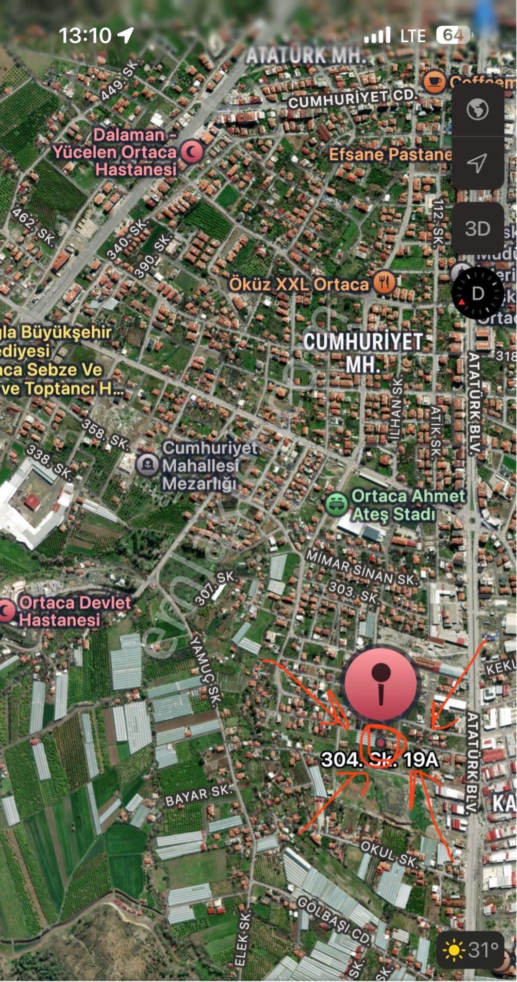 353 Metre Konut İmarlı Arsa