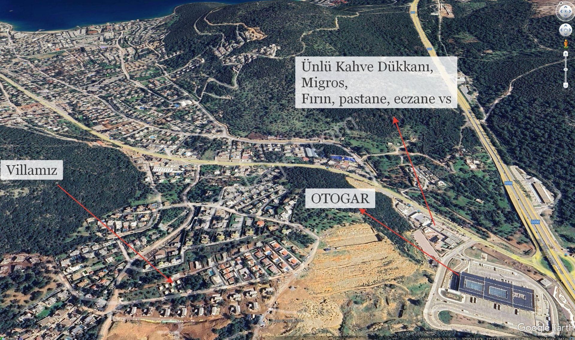 Bodrum Torba'da Gerçek Taş Villa. Mükemmel Konum. Otogar Yakını - Görsel 5