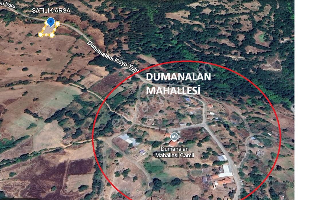Sahibinden Satılıkdumanalanda Yola Cephe 1474 M² Arsa Yatırıma Uygun