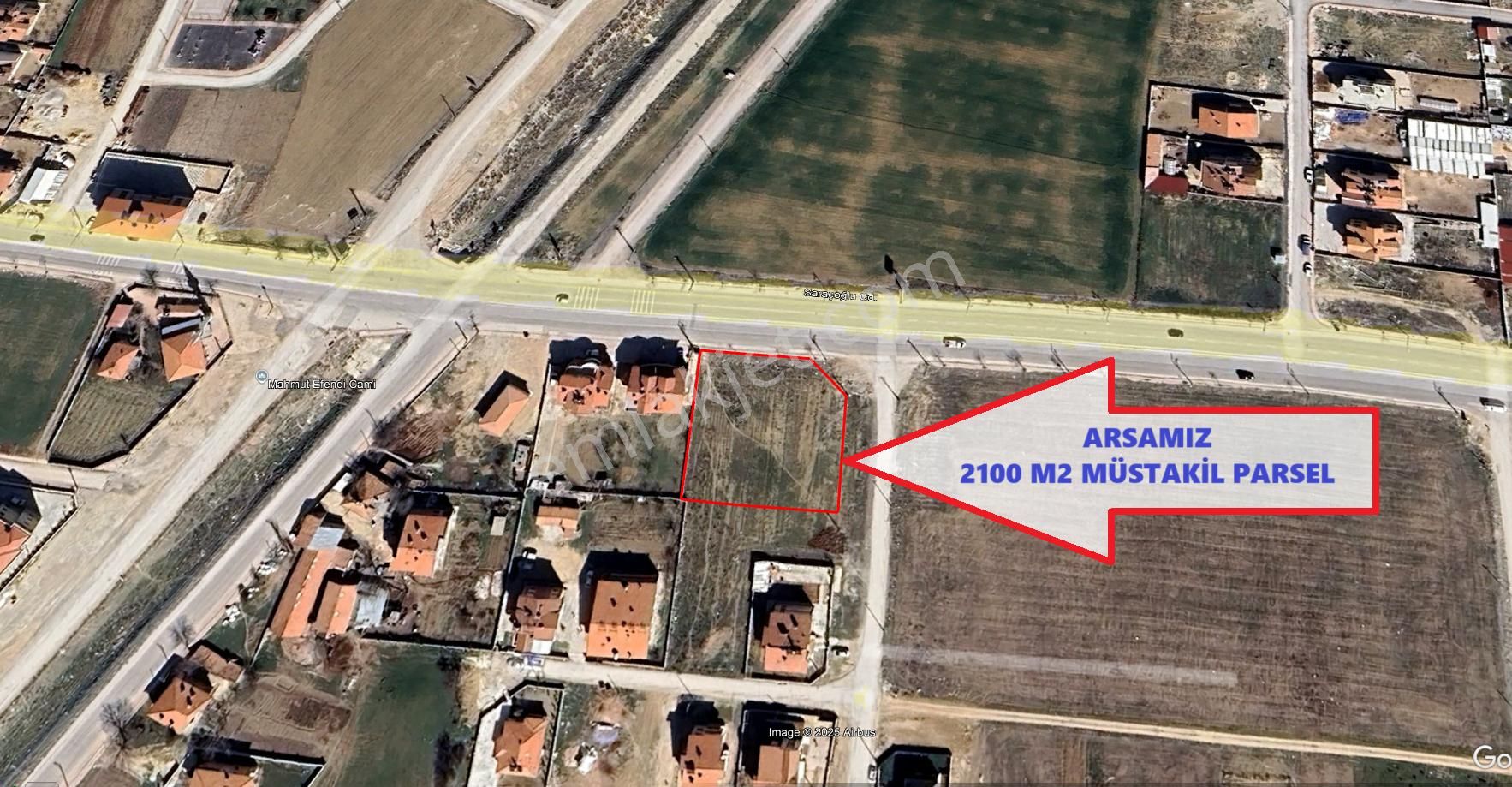 Saraçoğlu Cad. Cephe Altı Dükkan Yapılabilecek Cazip Arsa!