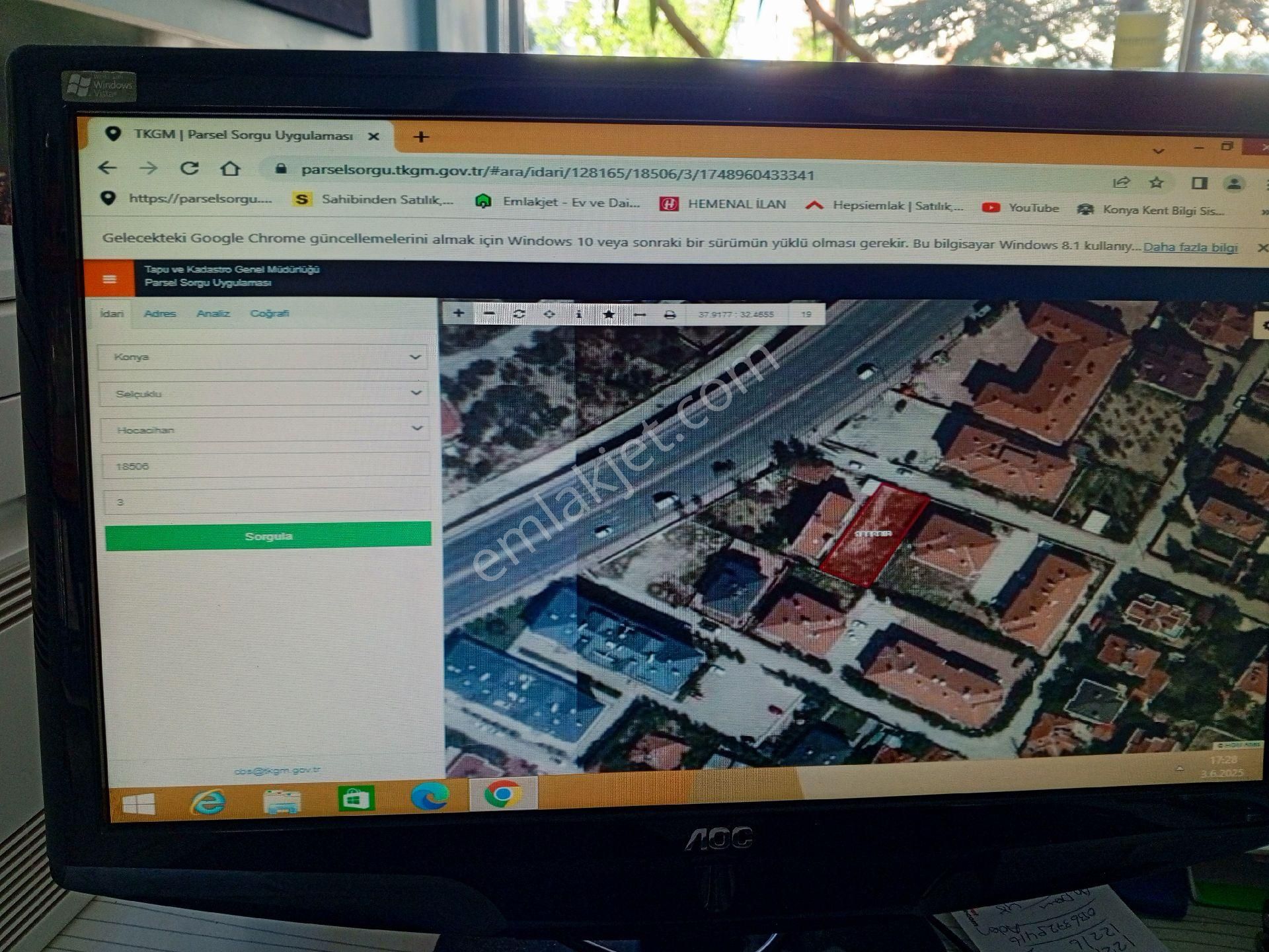 Konya Selcuklu Erenkoy Mah. Abdulhamıt Cad. 473 M2 Satılık Vılla Arsası
