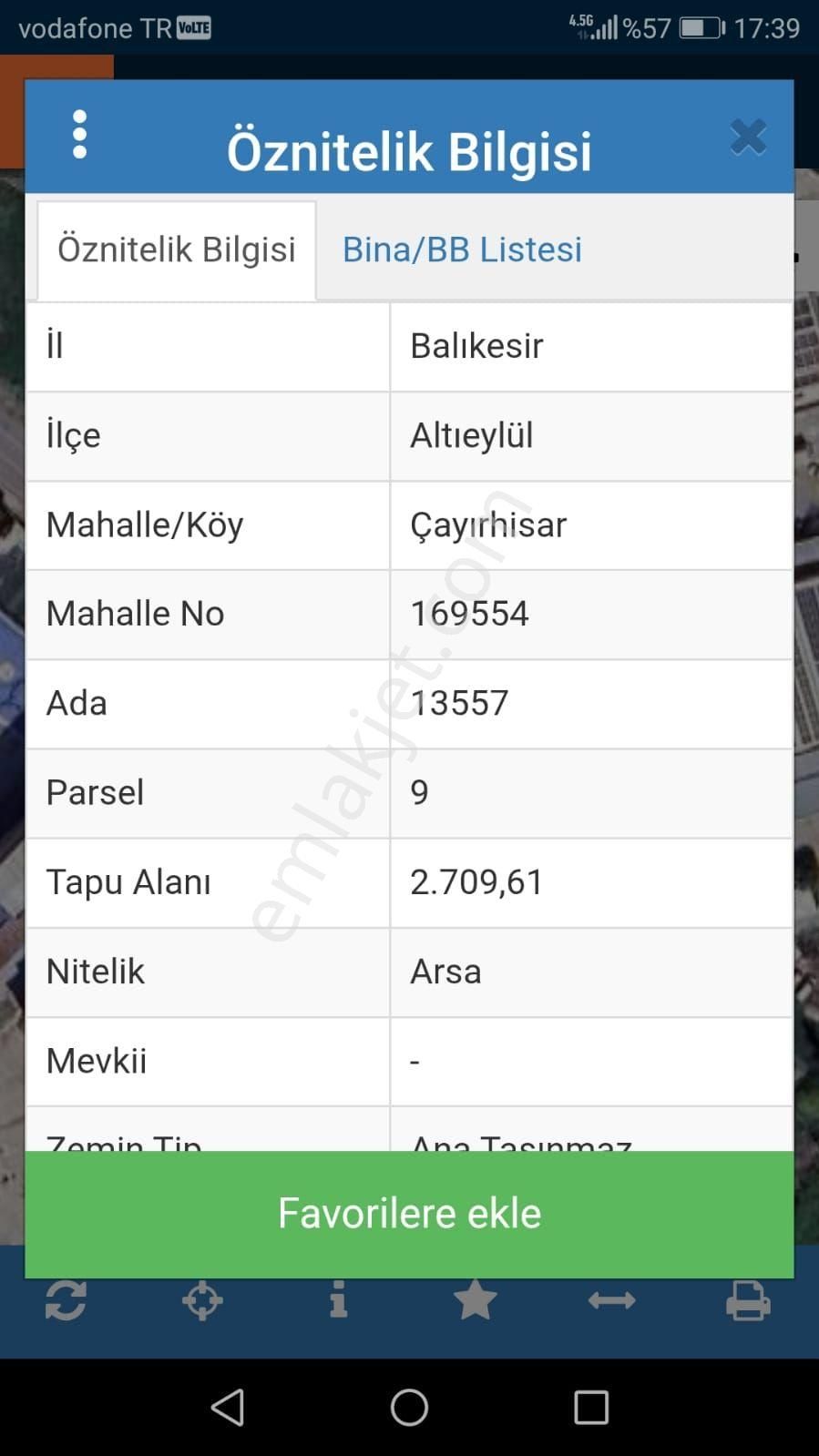 Balıkesir Altıeylul Çayırhisar Satılık Arsa Pırlantam Gayrimenkul