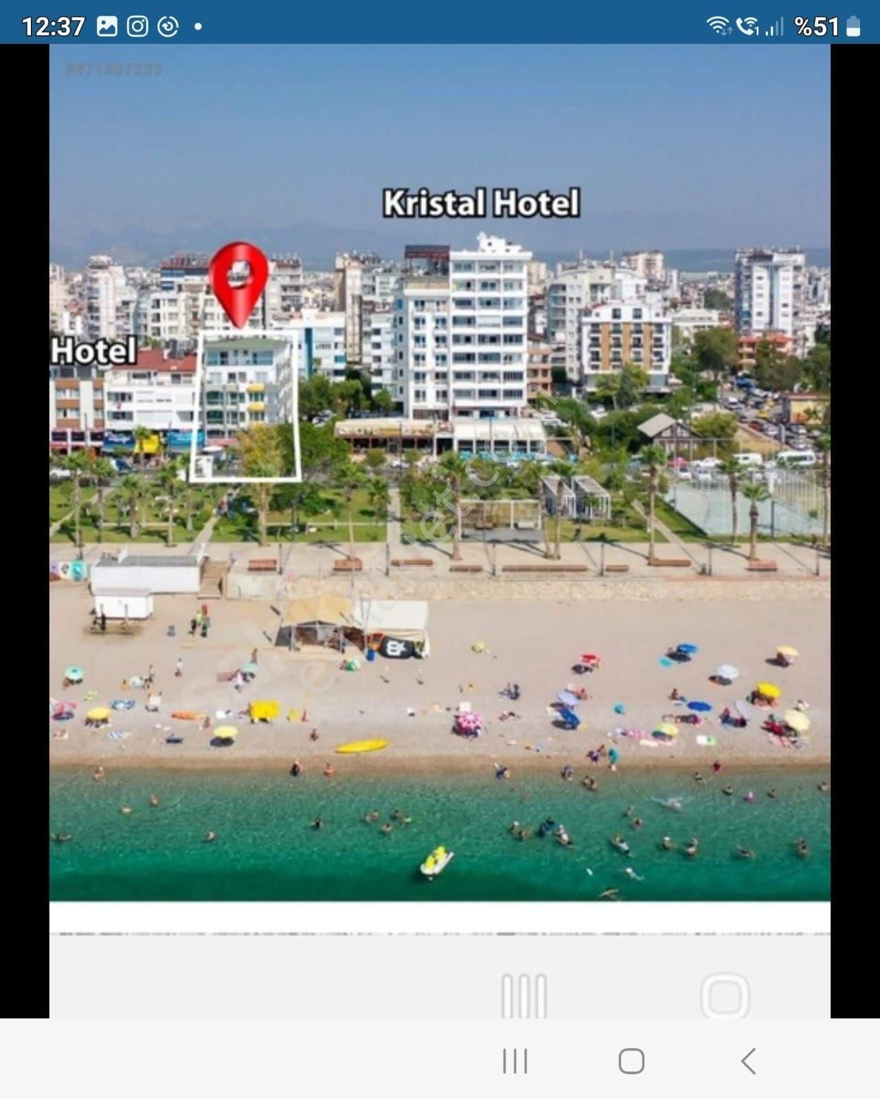 Antalya Konyaaltı Nda Denize Plaja Sıfır Yaz Kış Faal Satılık Otel