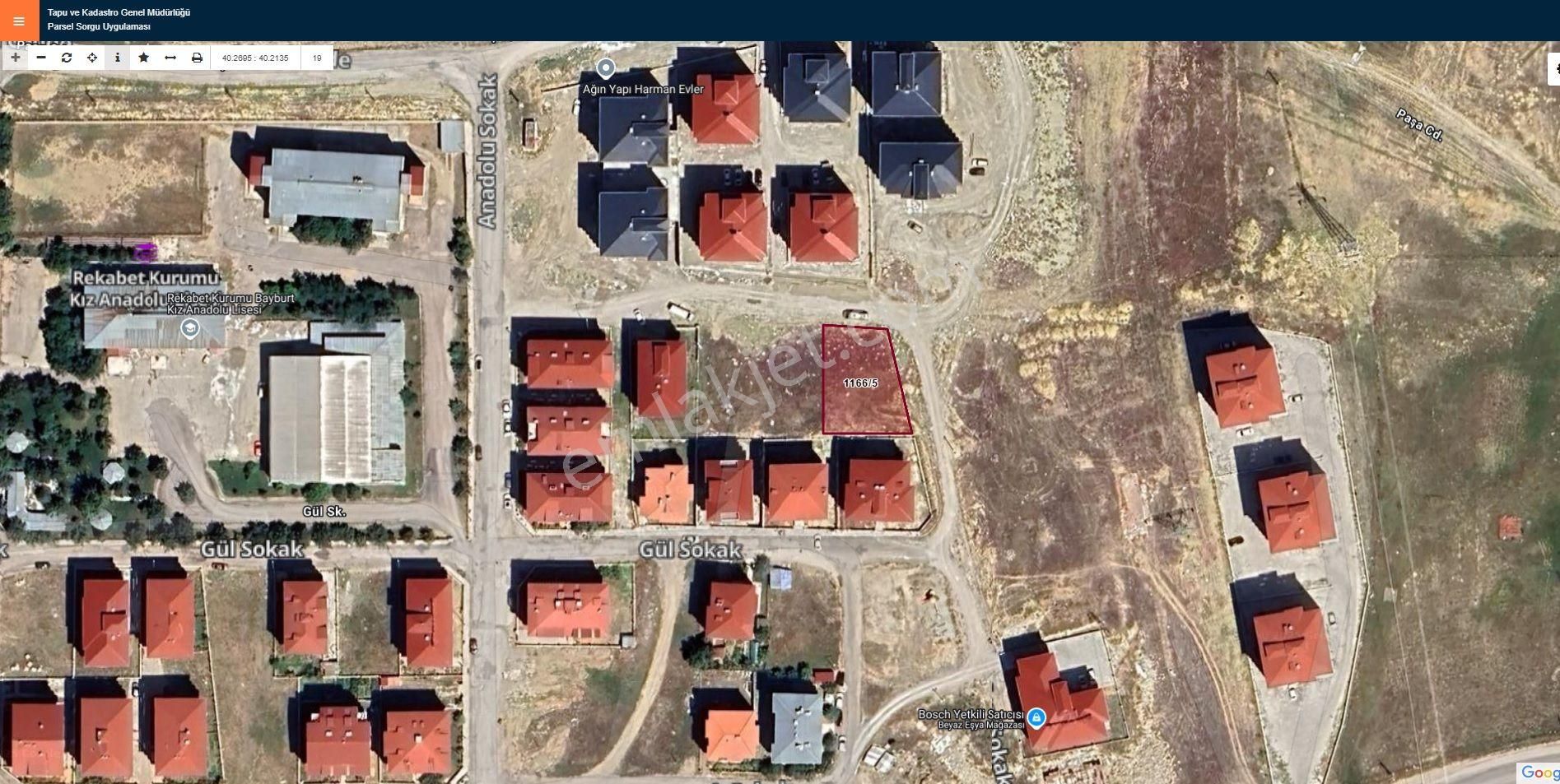 Şingah Harman Evlerinin Yanında 5 Kat İmarlı 609 M2 Satılık Arsa