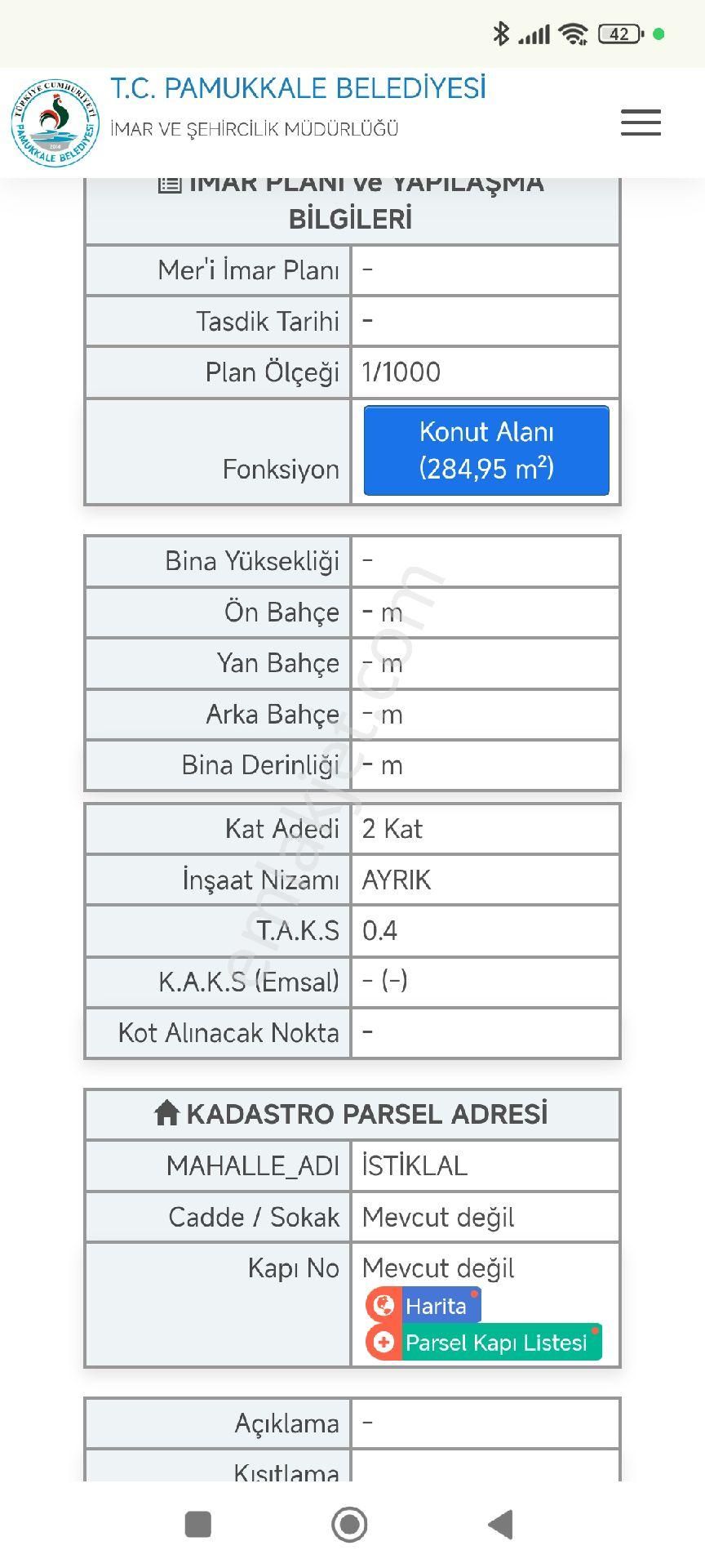 Denizli Pamukkale Cumhuriyet'te Satılık Arsa - Görsel 4