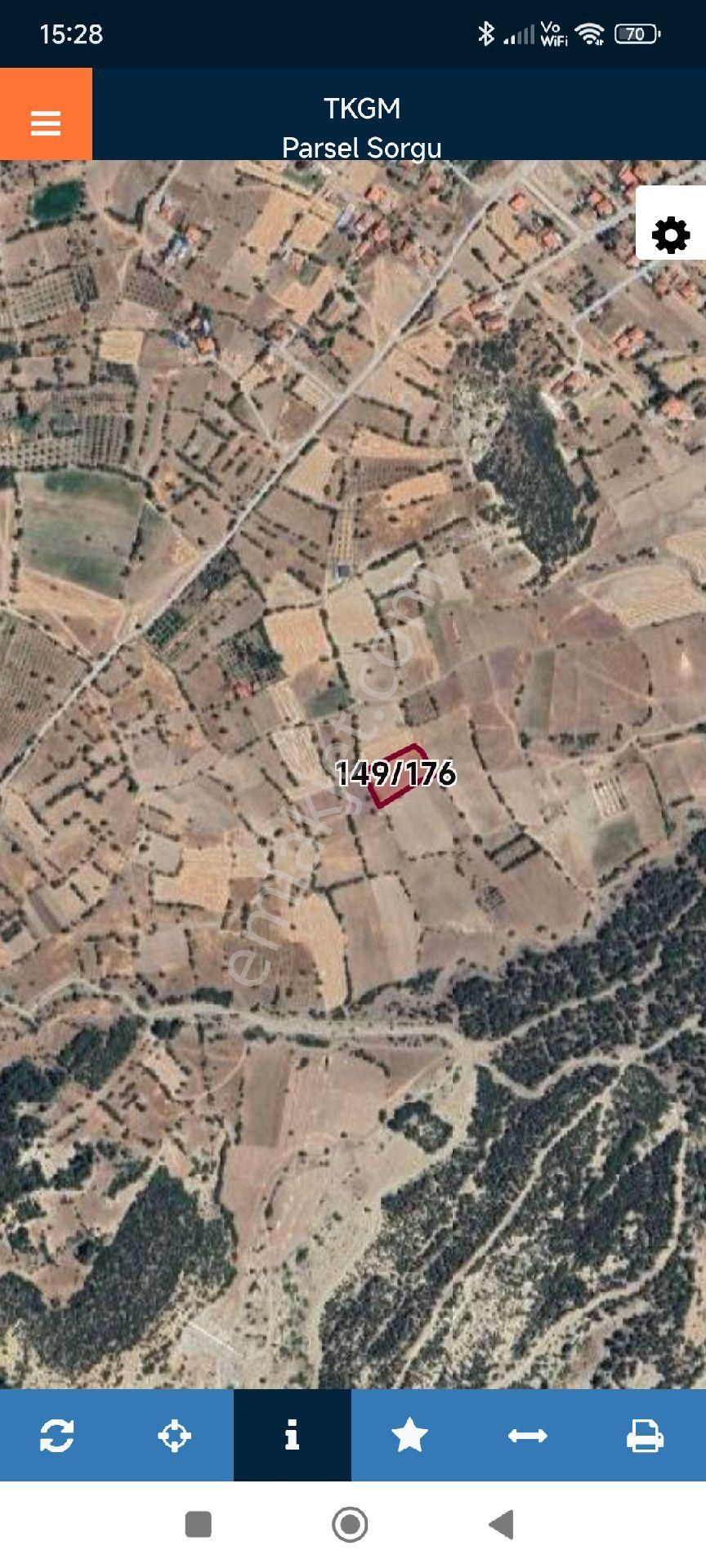 Denizli Acıpayam Dedebağı Satılık Manzaralı Tarla