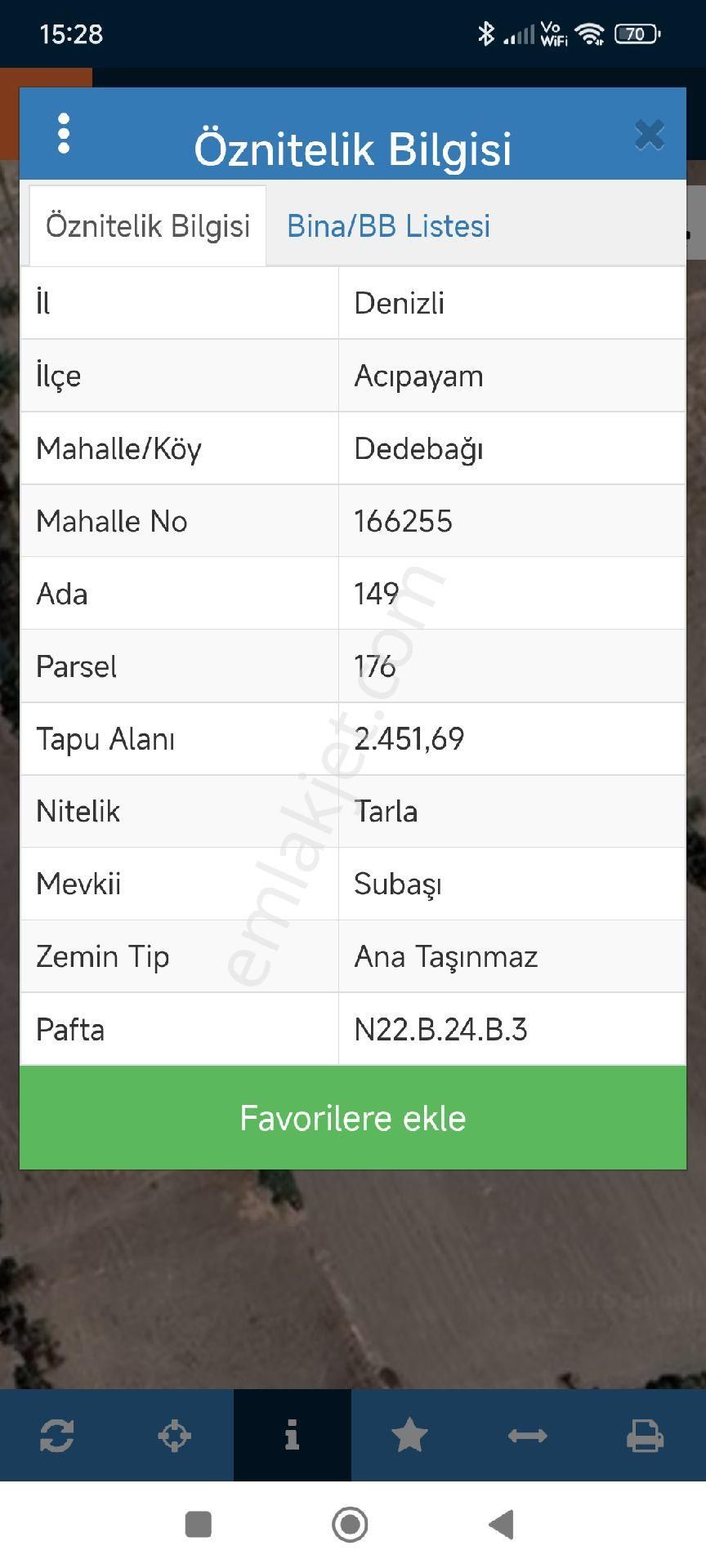 Denizli Acıpayam Dedebağı Satılık Manzaralı Tarla - Görsel 6