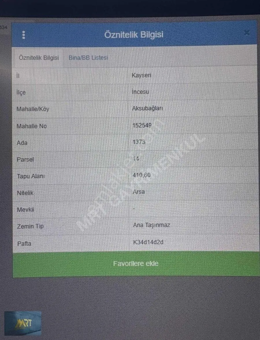 İncesu Merkezde Erciyes Manzaralı Villa Parseli - Görsel 2