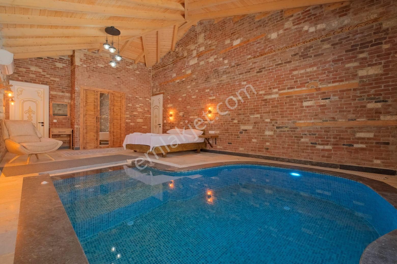 Fethiye Yakacık'da Kiralık 3+1 Havuzlu - Görsel 33