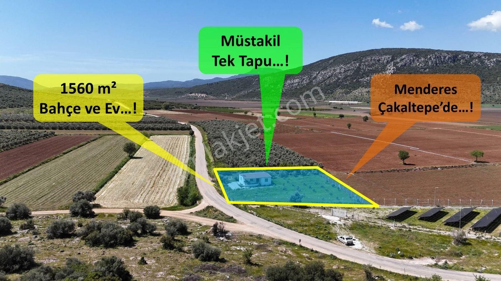 Ulaşım Önünde Çakaltepe Tek Müstakil Tapu 80 M2 Ev 1561 M2 Arsa Menderes İzmir