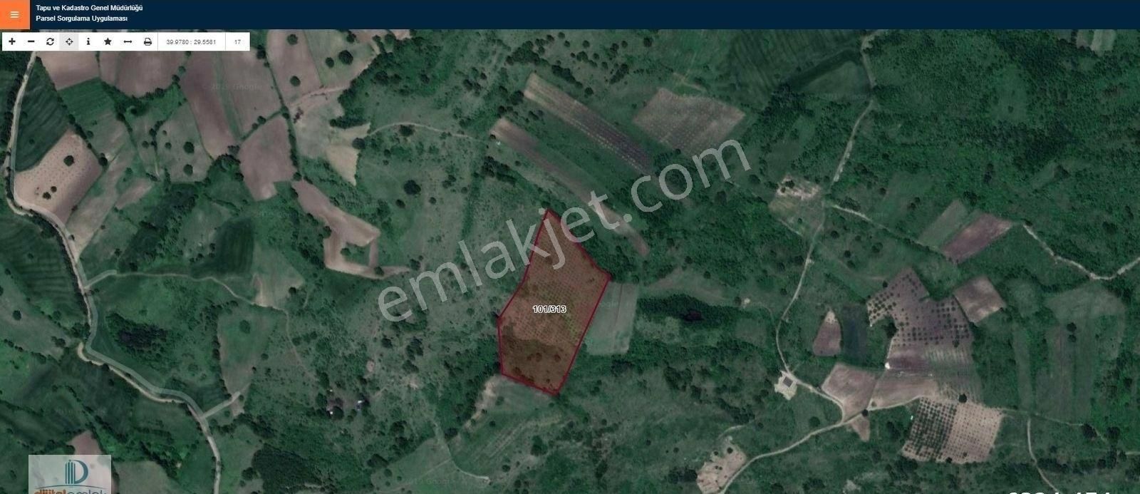 Bursa İnegöl Hayriye Köyünde 25.400 M2 Satılık Elma Bahçesi - Görsel 10