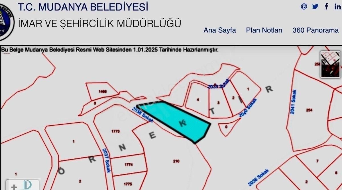 Dijitalemlak’tan Mudanya Çağrışanda 2.870 M2 Villa İmarlı Satılık Kıymetli Arsa. - Görsel 2