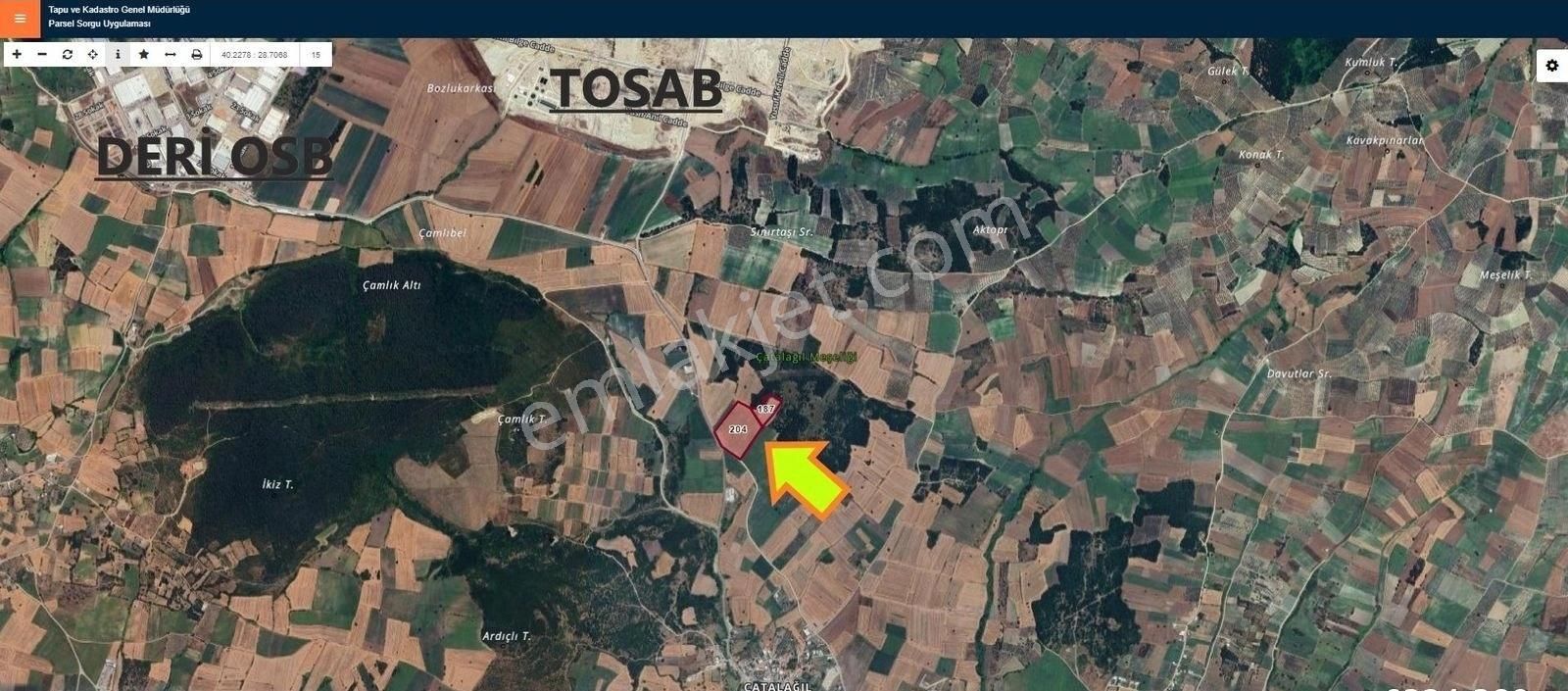 Nilüfer Çatalağıl'da Asfalta Cephe Satılık 41 Dönüm Kıymetli Ara - Görsel 12