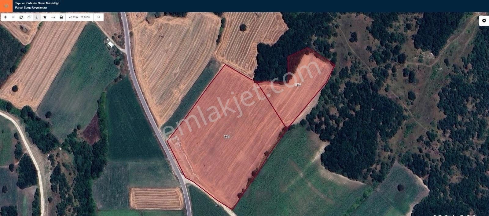 Nilüfer Çatalağıl'da Asfalta Cephe Satılık 41 Dönüm Kıymetli Ara - Görsel 4
