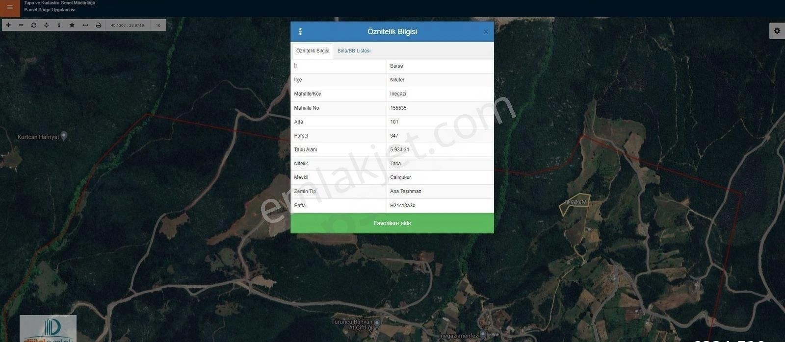 Dijitalemlak'tan Nilüfer İnegazide Köye Yakın Yola Cephe 6 Dönüm Satılık Manzaralı Kıymetli Tarla. - Görsel 13