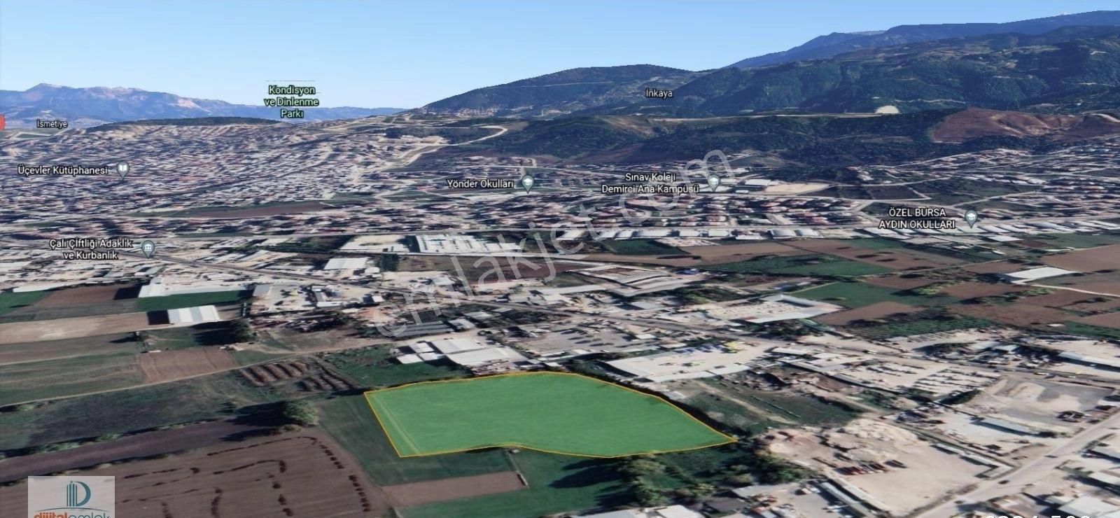 Nilüfer Demircide İmar Sınırı Yatırımlık Satılık 15.800 M2 Kıymetli Arazi. - Görsel 2