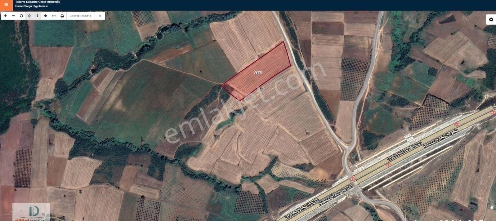 Dijitalemlak'tan Karacabey Canbaz'da Kentsel Gelişim Alanında Köye Yakın Yola Cepheli Satılık 20.300