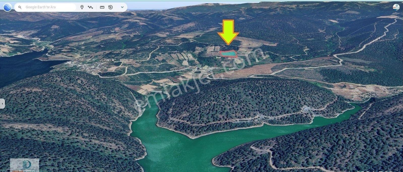 Dijitalemlak'tan Orhaneli Çınarcık Köyünde Ful Manzaralı Yola Cephe 8.680 M2 Satılık Kıymetli Arazi - Görsel 3